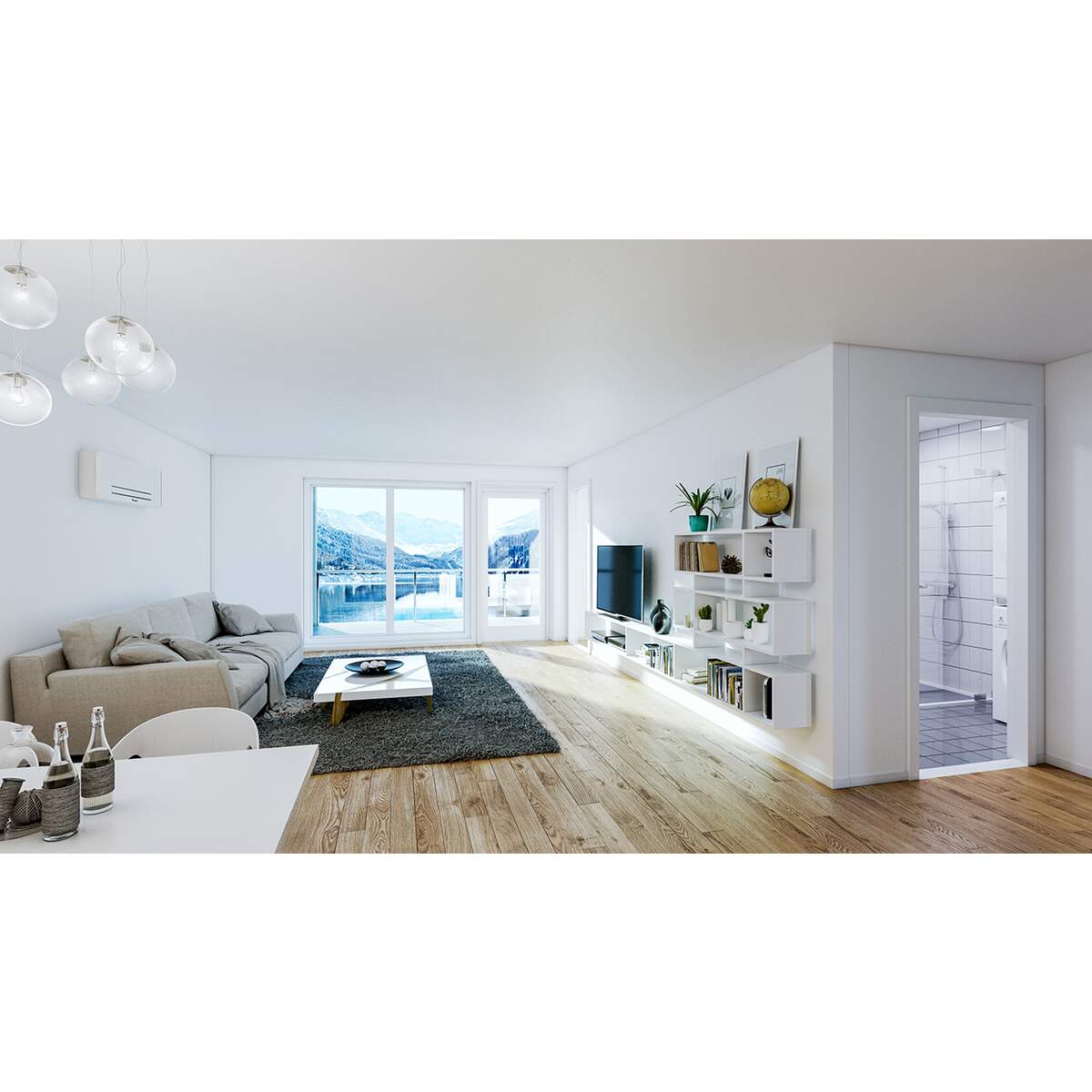 Daikin Altherma HPC wand 1,5 kW rechts incl. afstandsbediening — afbeelding 5