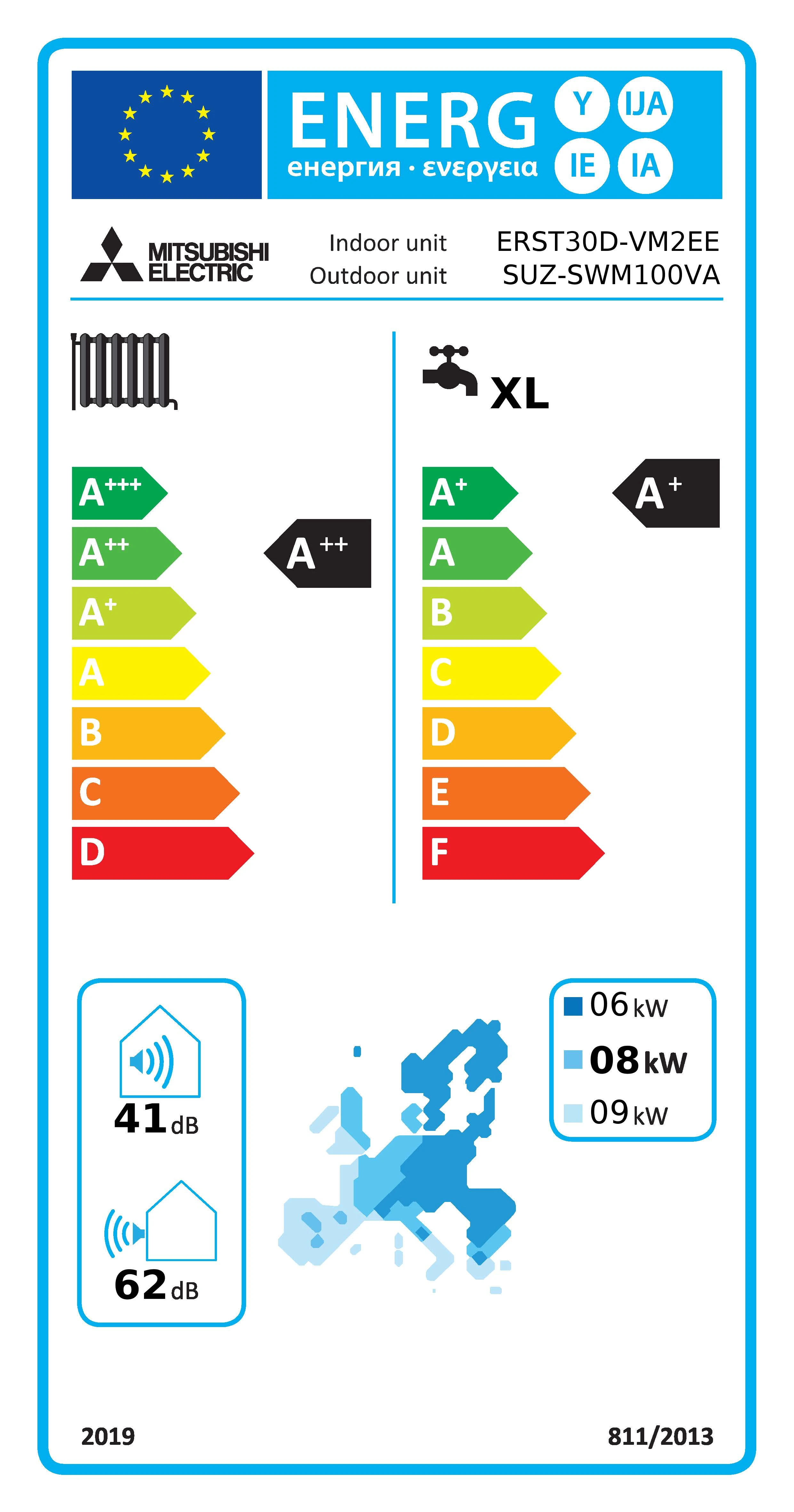 Mitsubishi Electric Eco Inverter SWM100, cilinderunit 300 liter — afbeelding 2