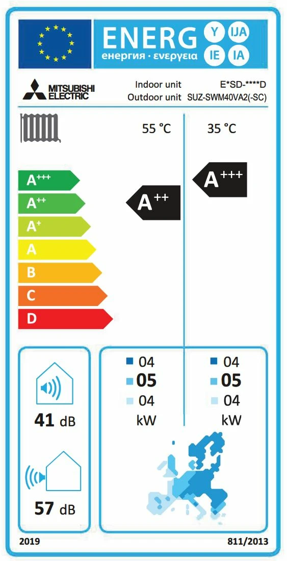 Mitsubishi Electric Eco Inverter SWM40, Hydrobox — afbeelding 2