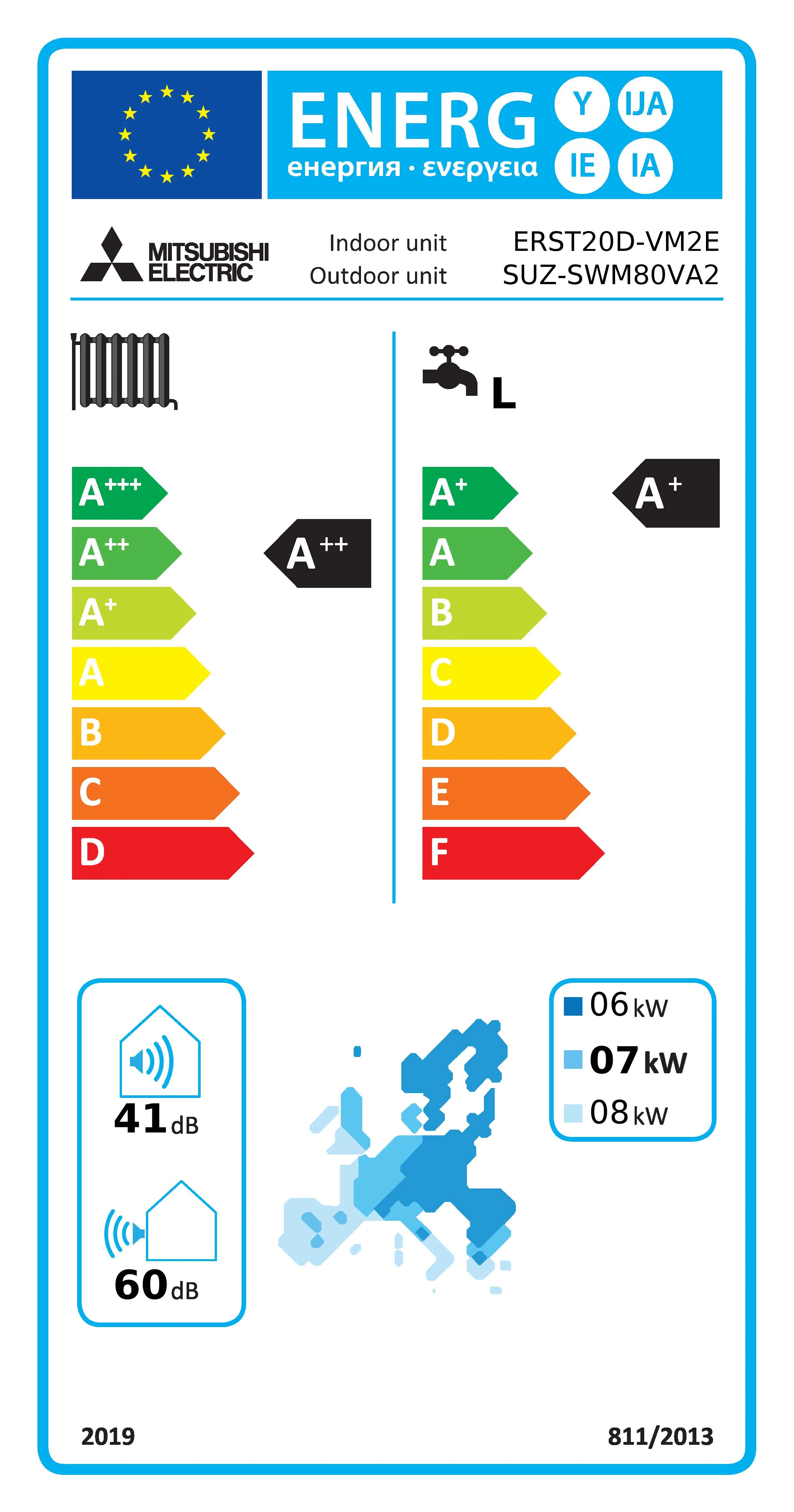 Mitsubishi Electric Eco Inverter SWM80, cilinderunit 200 liter — afbeelding 2