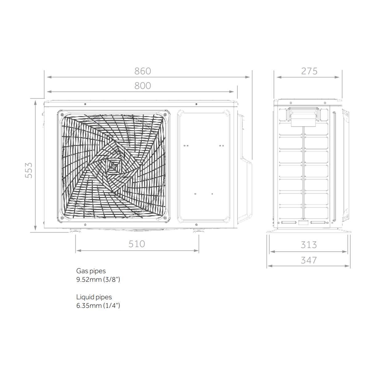 Haier buitenunit multi 4,0 kW R32 2U40S2SM1FA — afbeelding 2