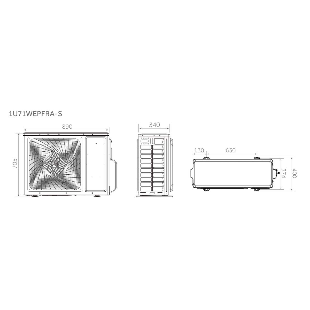 Haier Serene buitenunit 7,1 kW — afbeelding 2