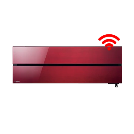 Mitsubishi Electric Hyper Heating wandunit 3,2 kW rood (R32) — afbeelding 2